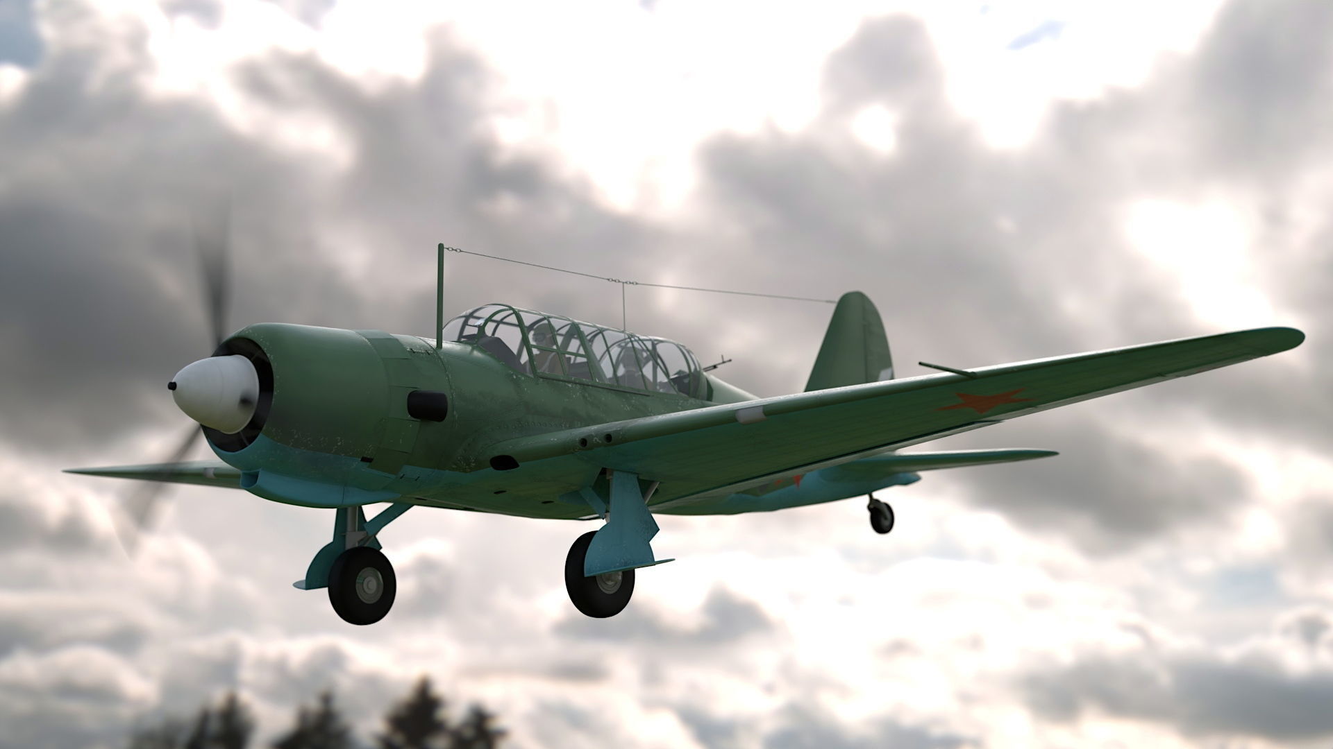 Sukhoi Su-2 3D model_1