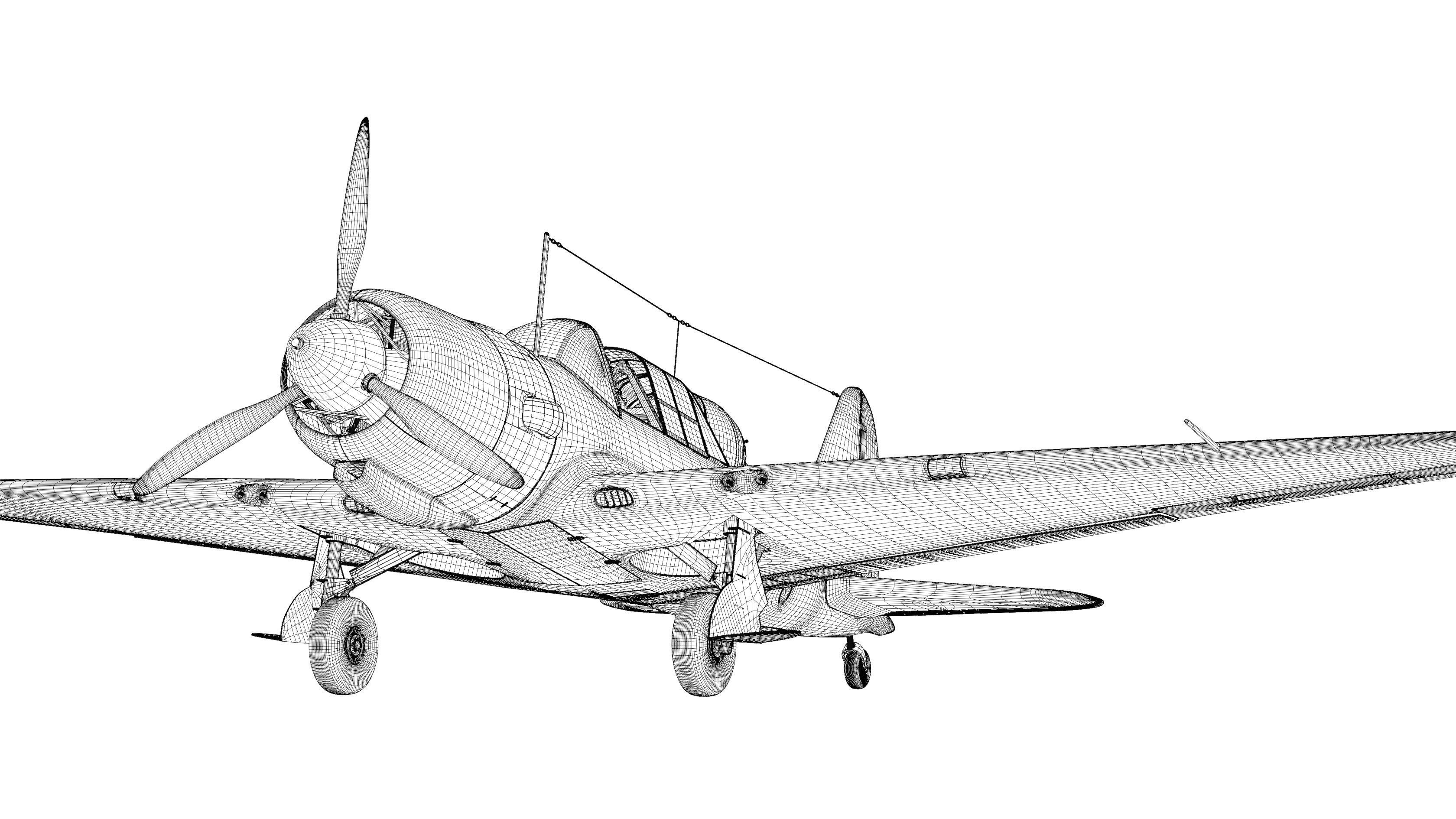 Sukhoi Su-2 3D model_16