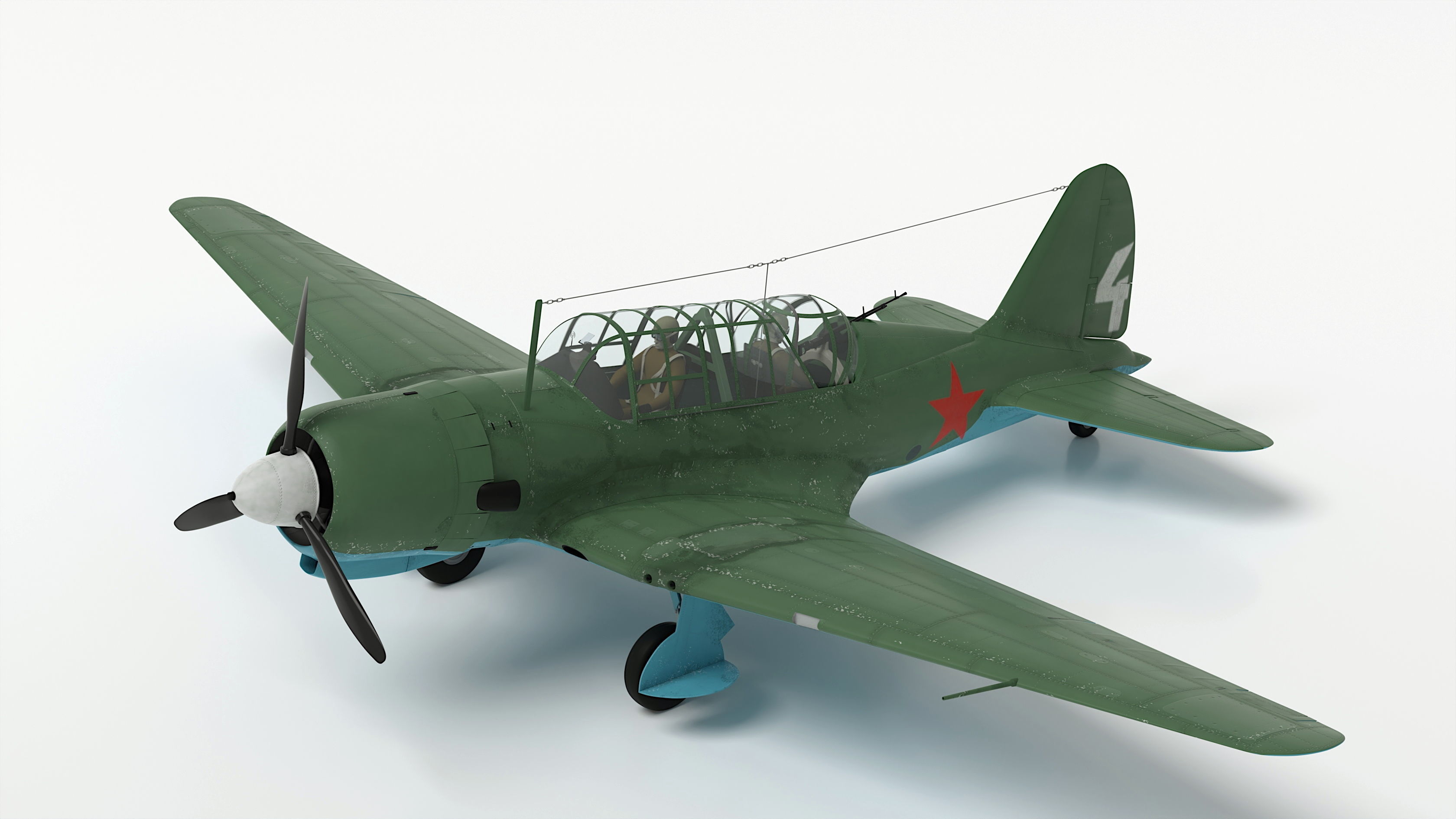 Sukhoi Su-2 3D model_21