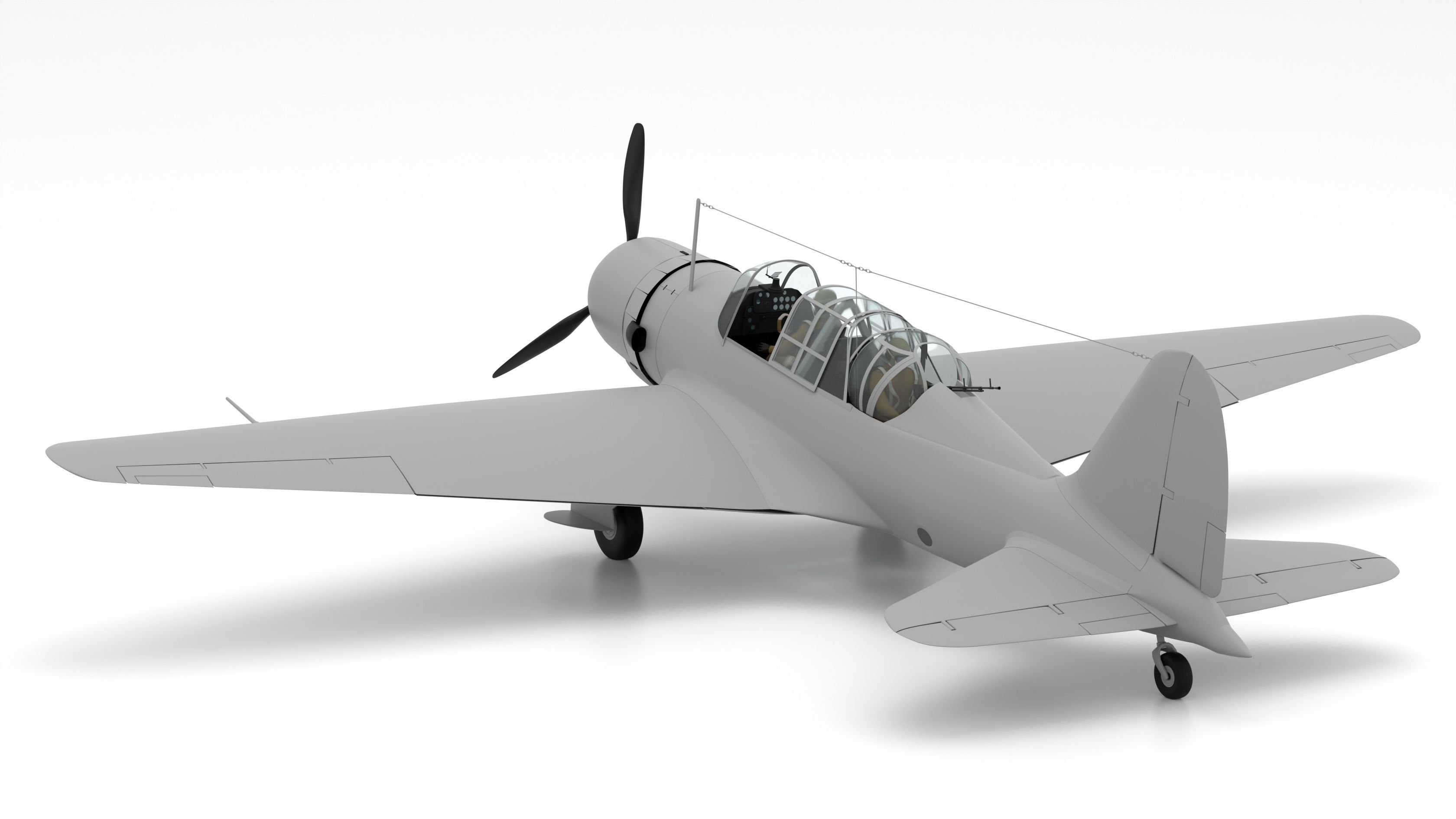 Sukhoi Su-2 3D model_14