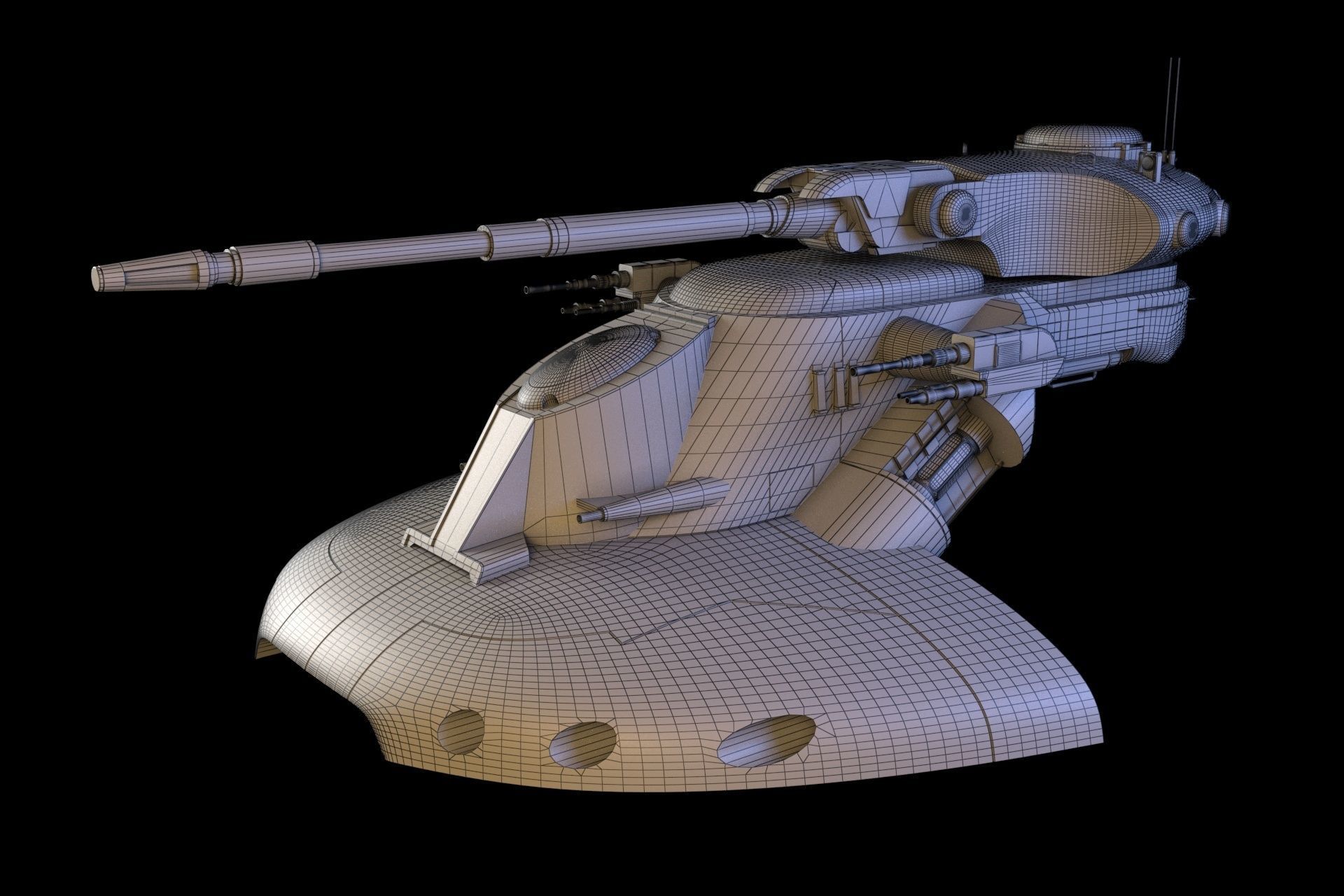 AAT Battle Star Wars 3D model_7
