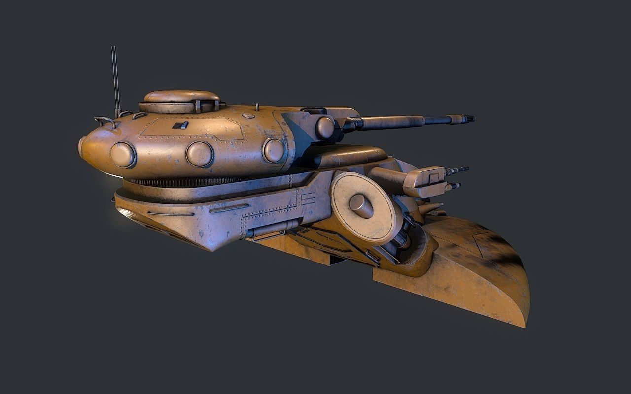 AAT Battle Star Wars 3D model_4