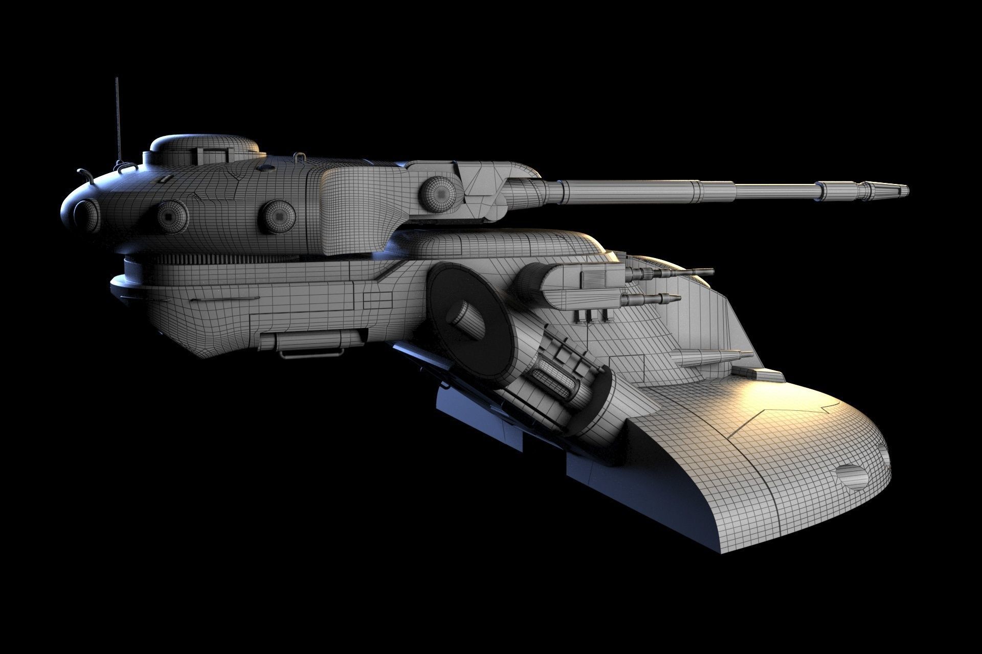 AAT Battle Star Wars 3D model_9
