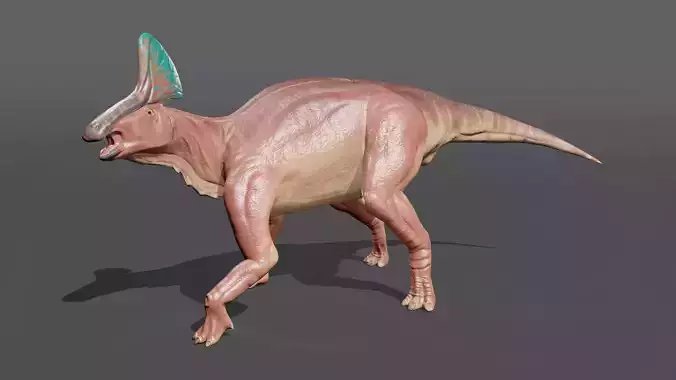 Olorotitan dinosaur Free low-poly 3D model