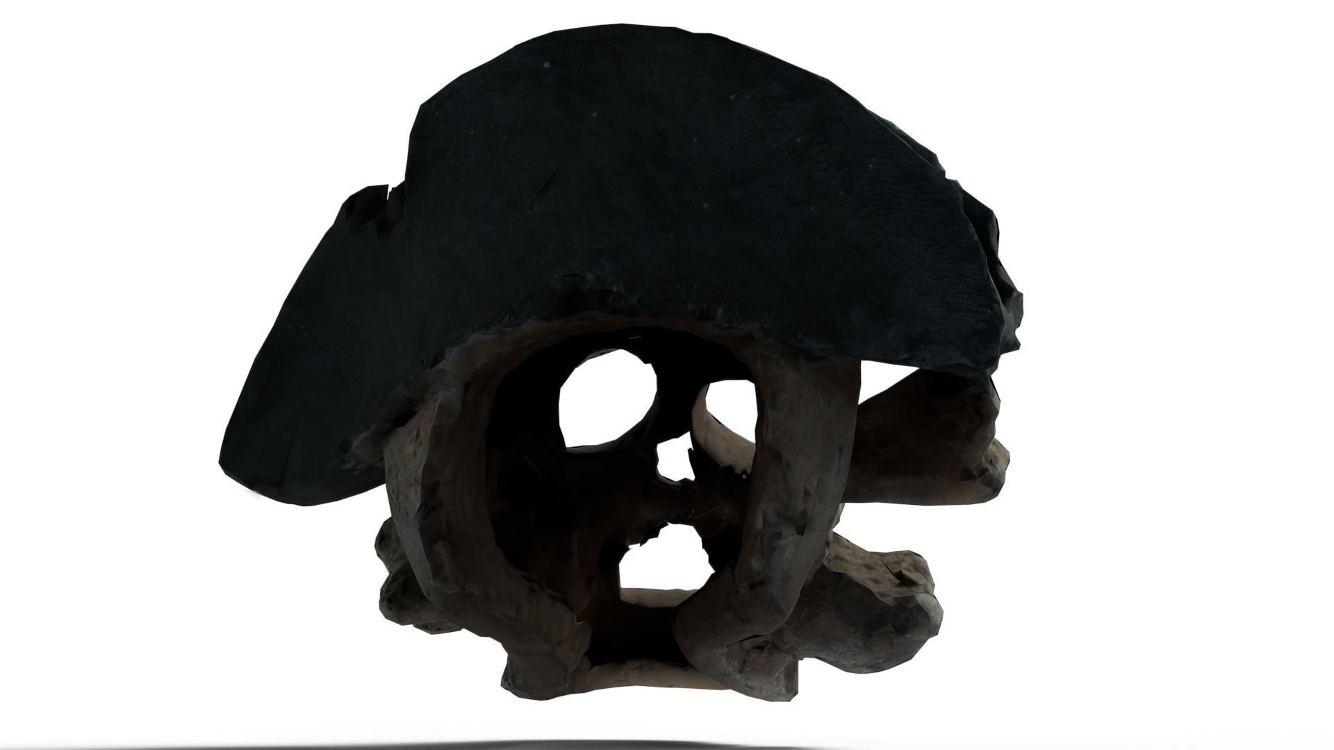 Pirate Skull Low-poly 3D model_3