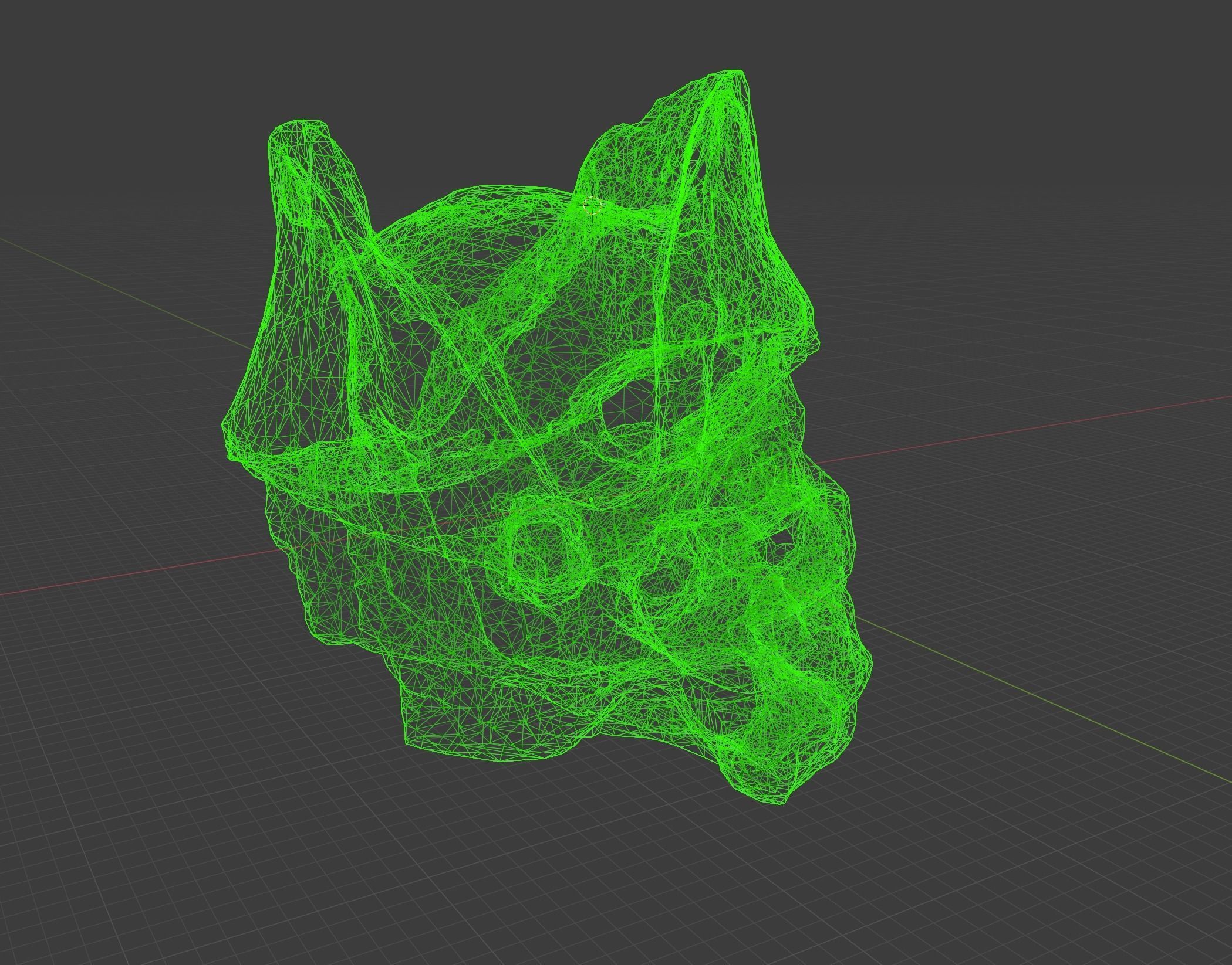 Pirate Skull Low-poly 3D model_4