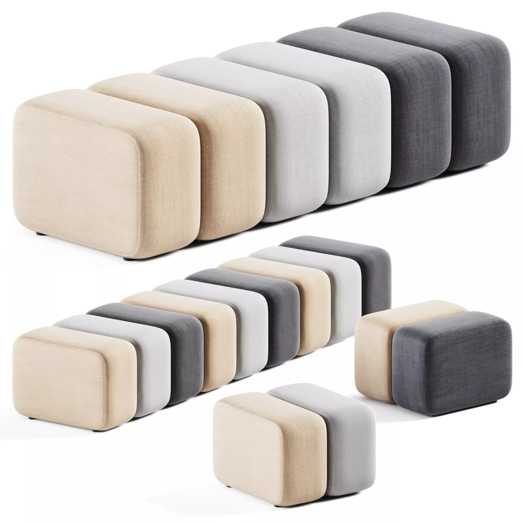 Modul Pouffe S800 by Bla Station 3D model