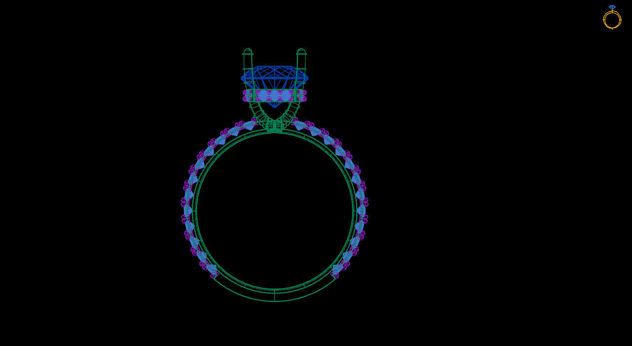 Engagement ring stl file 3D print model_16
