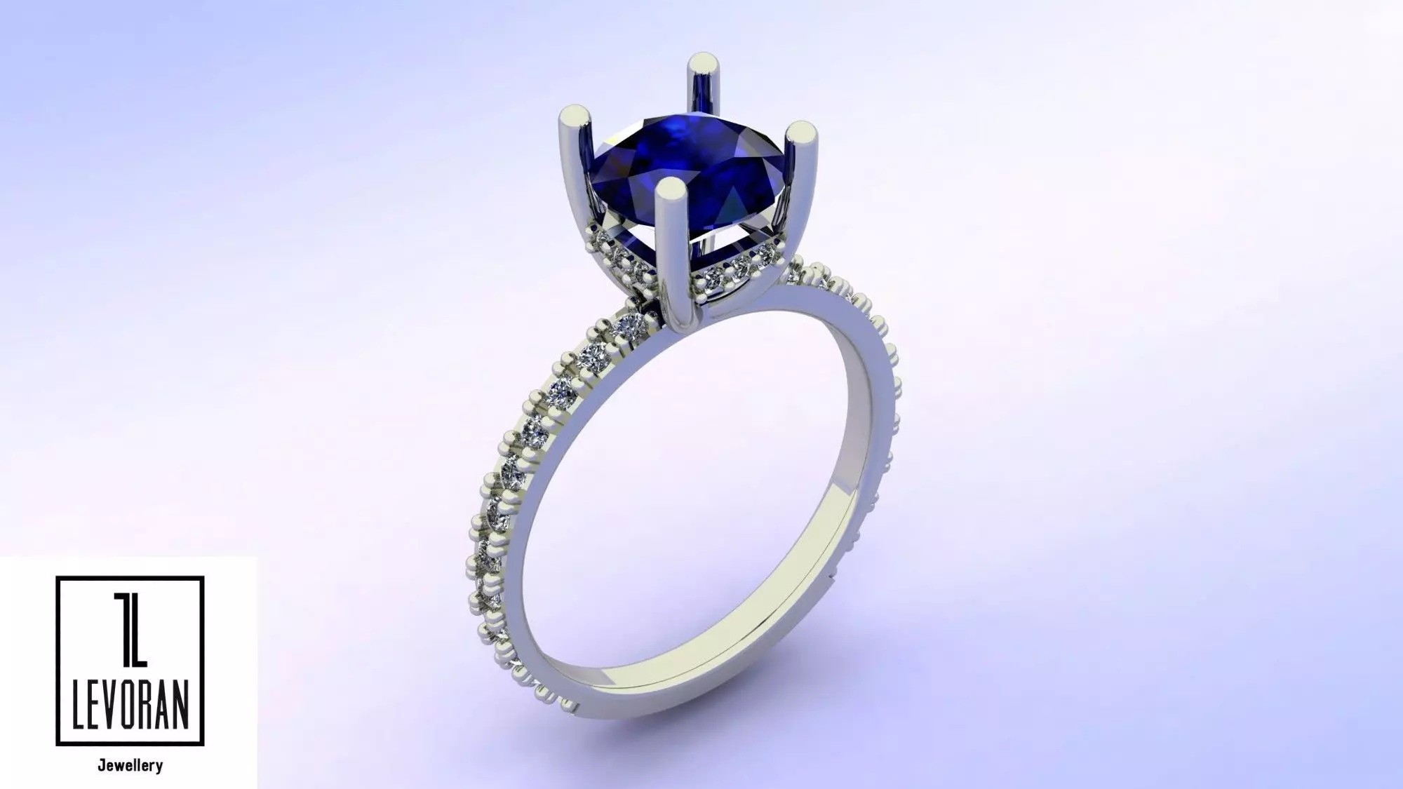 Engagement ring stl file 3D print model_0