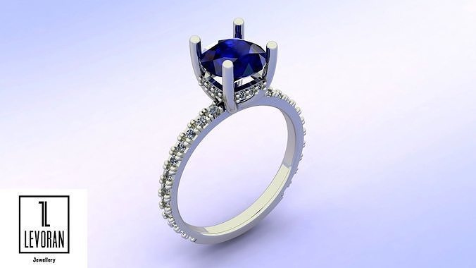 Engagement  ring  stl file 3D print model
