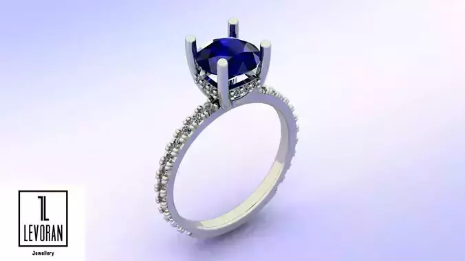 Engagement  ring  stl file 3D print model