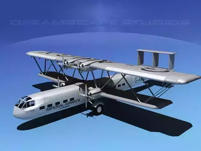 Handley Page HP42 Hannibal V01 3D model