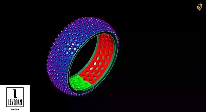 Full eternity ring STL File 3D print model