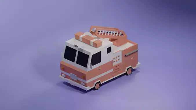 Firetruck paper fire truck