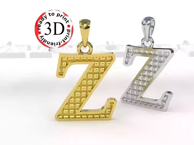 Z letter pendant