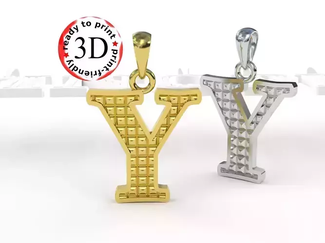 Y  letter pendant