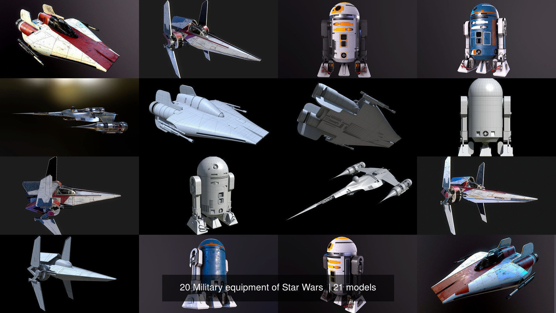 20 Military equipment of Star Wars  3D Model Collection_20