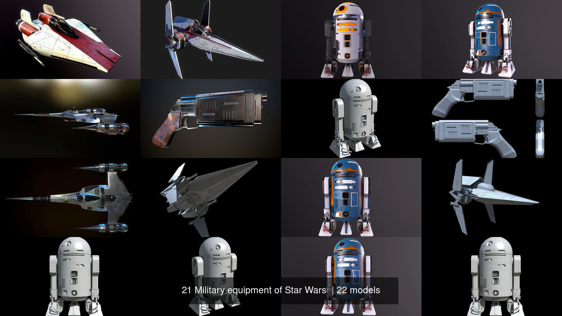 20 Military equipment of Star Wars  3D Model Collection_18