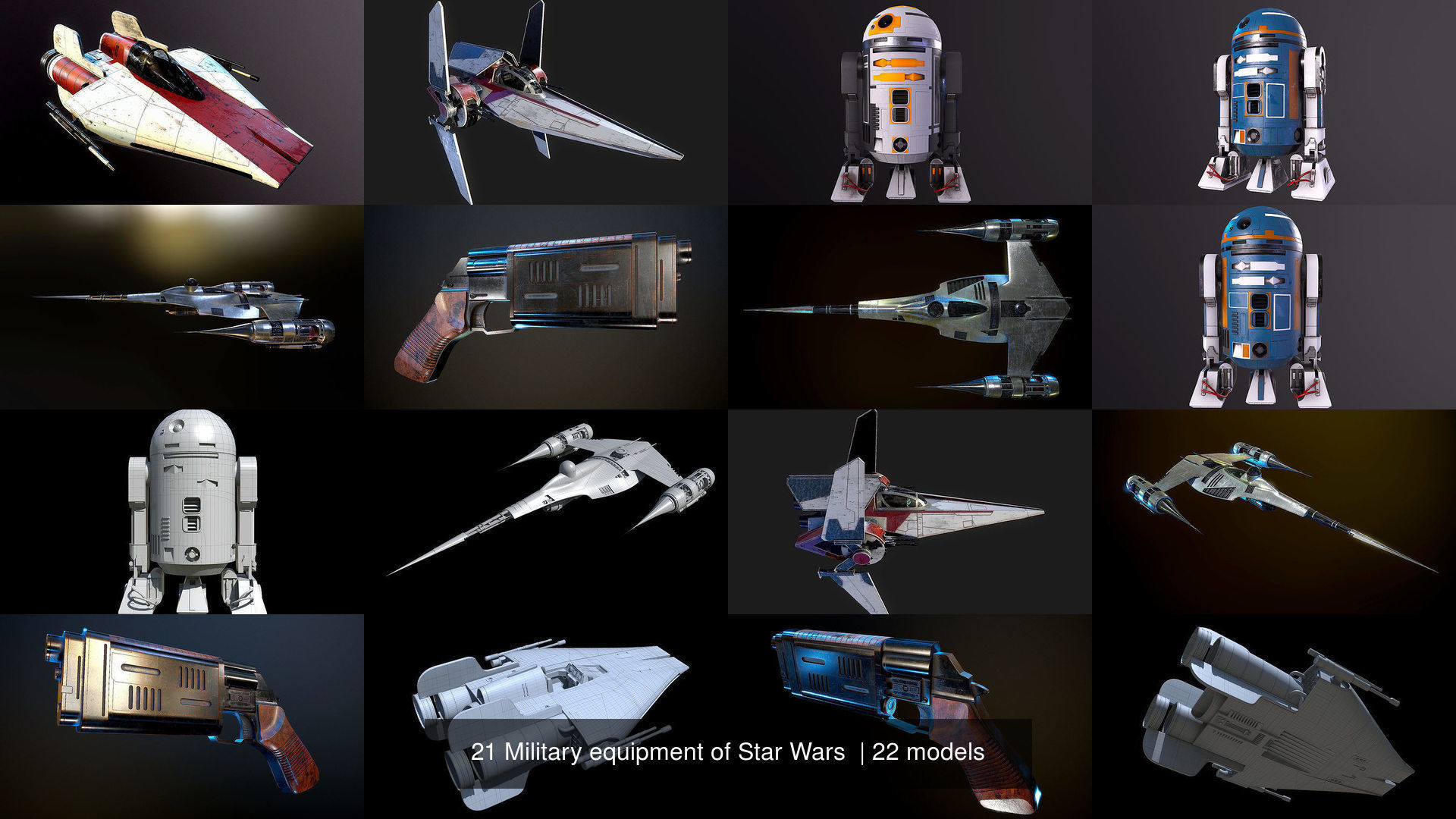 20 Military equipment of Star Wars  3D Model Collection_15