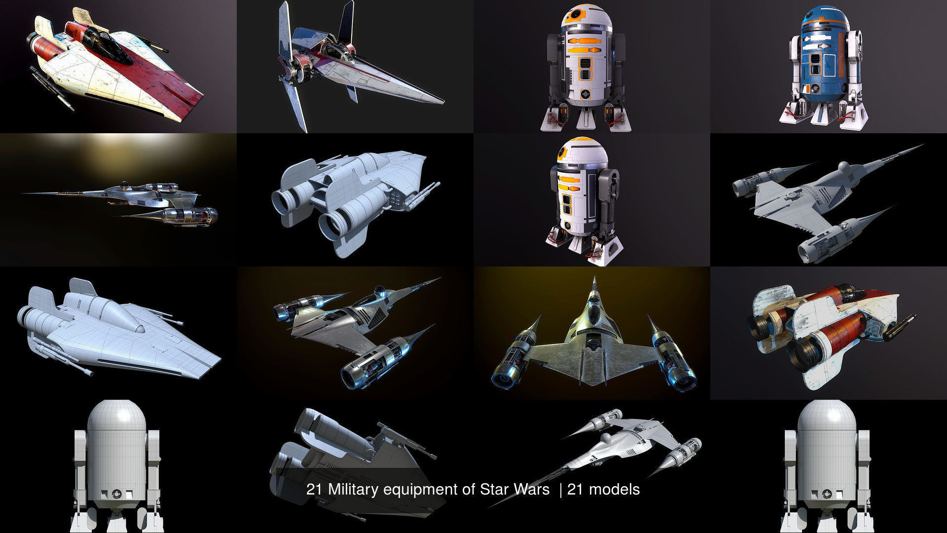 20 Military equipment of Star Wars  3D Model Collection_17