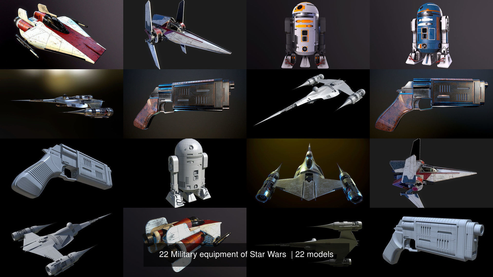 20 Military equipment of Star Wars  3D Model Collection_11