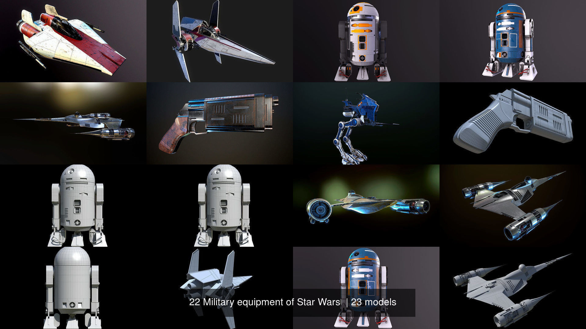 20 Military equipment of Star Wars  3D Model Collection_12
