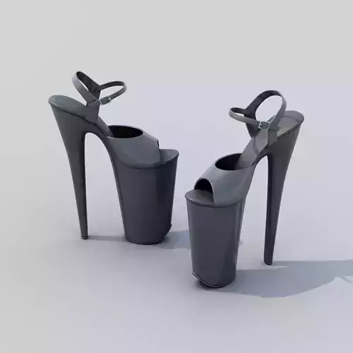 Pole Dancing Platform High Heel Shoes 3D model