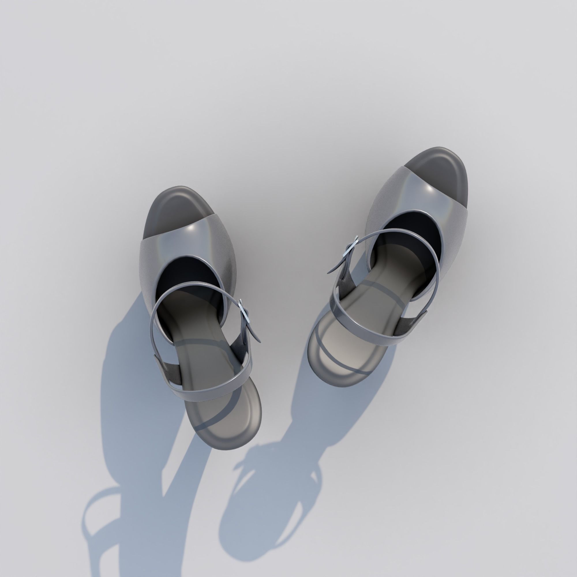 Pole Dancing Platform High Heel Shoes 3D model_4