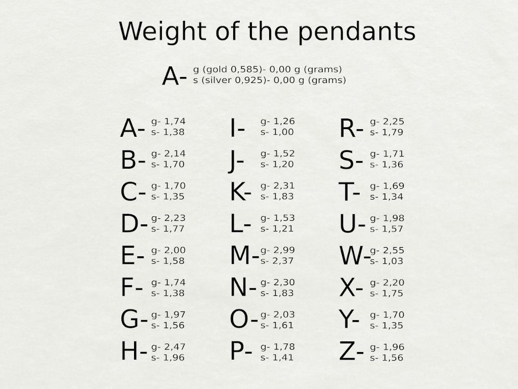  letter pendant 3D print model_6
