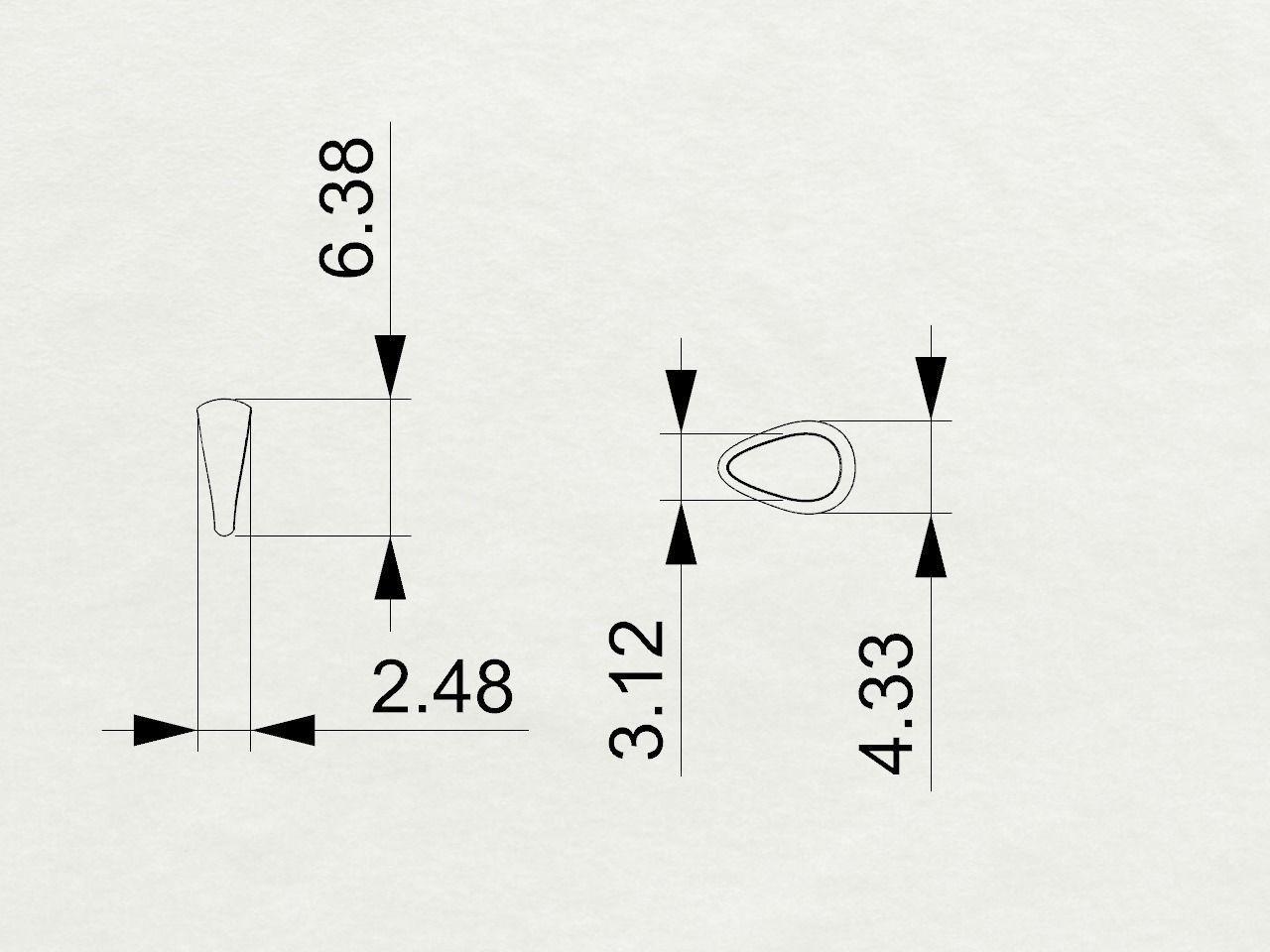  letter pendant 3D print model_2