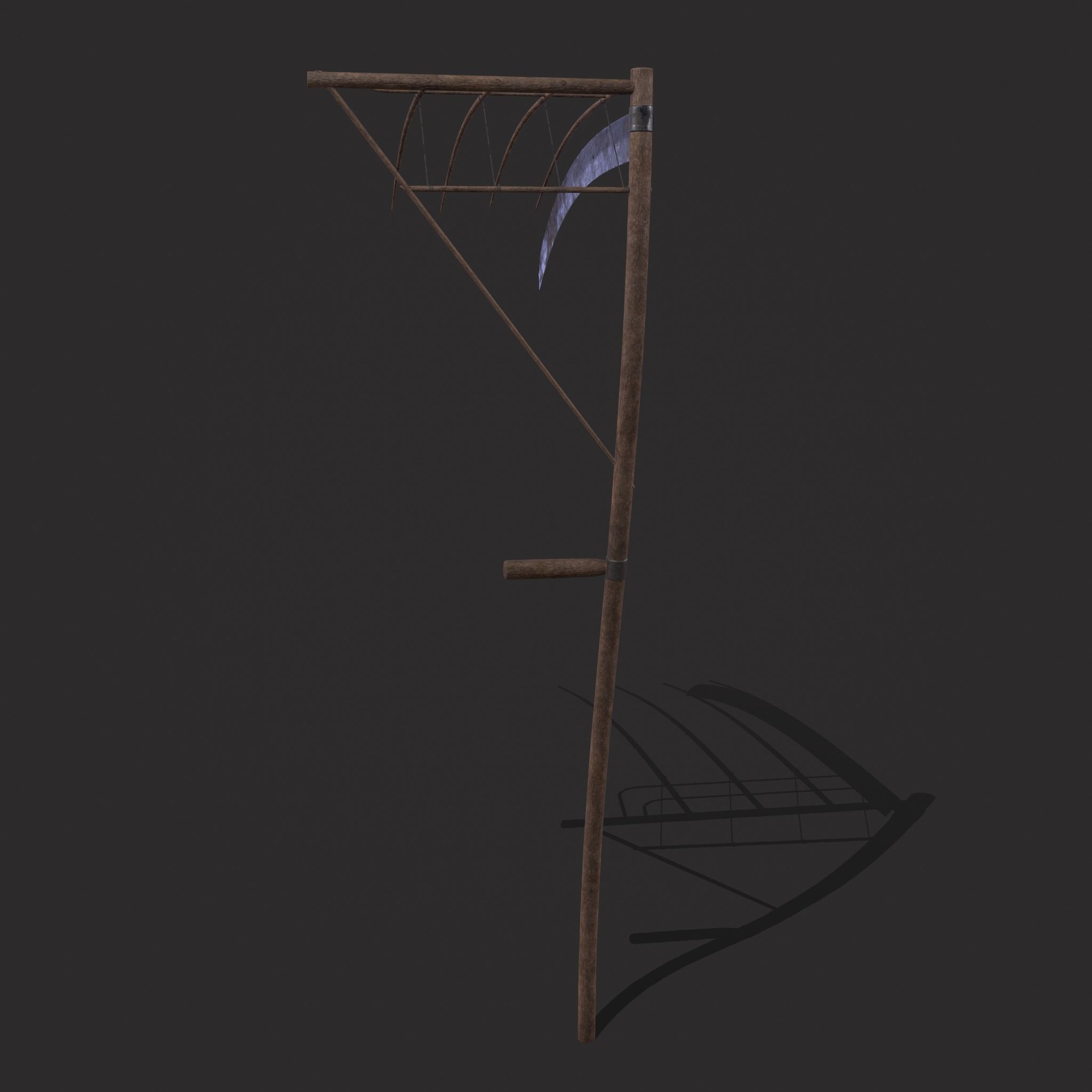 Cradle Scythe  Low-poly 3D model_17