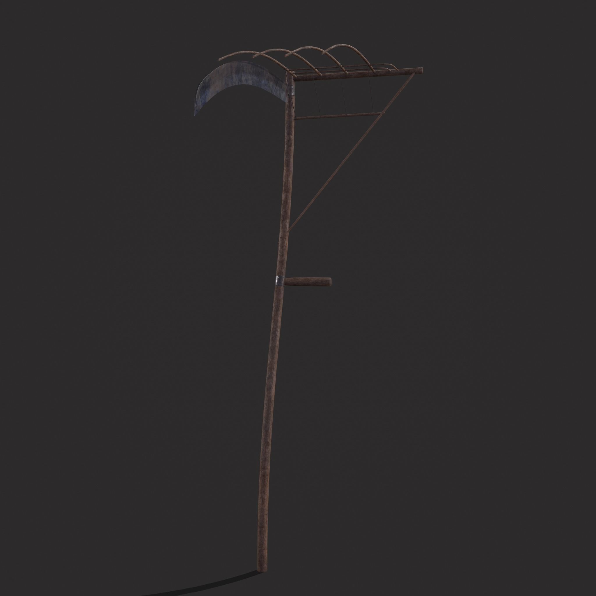 Cradle Scythe  Low-poly 3D model_15