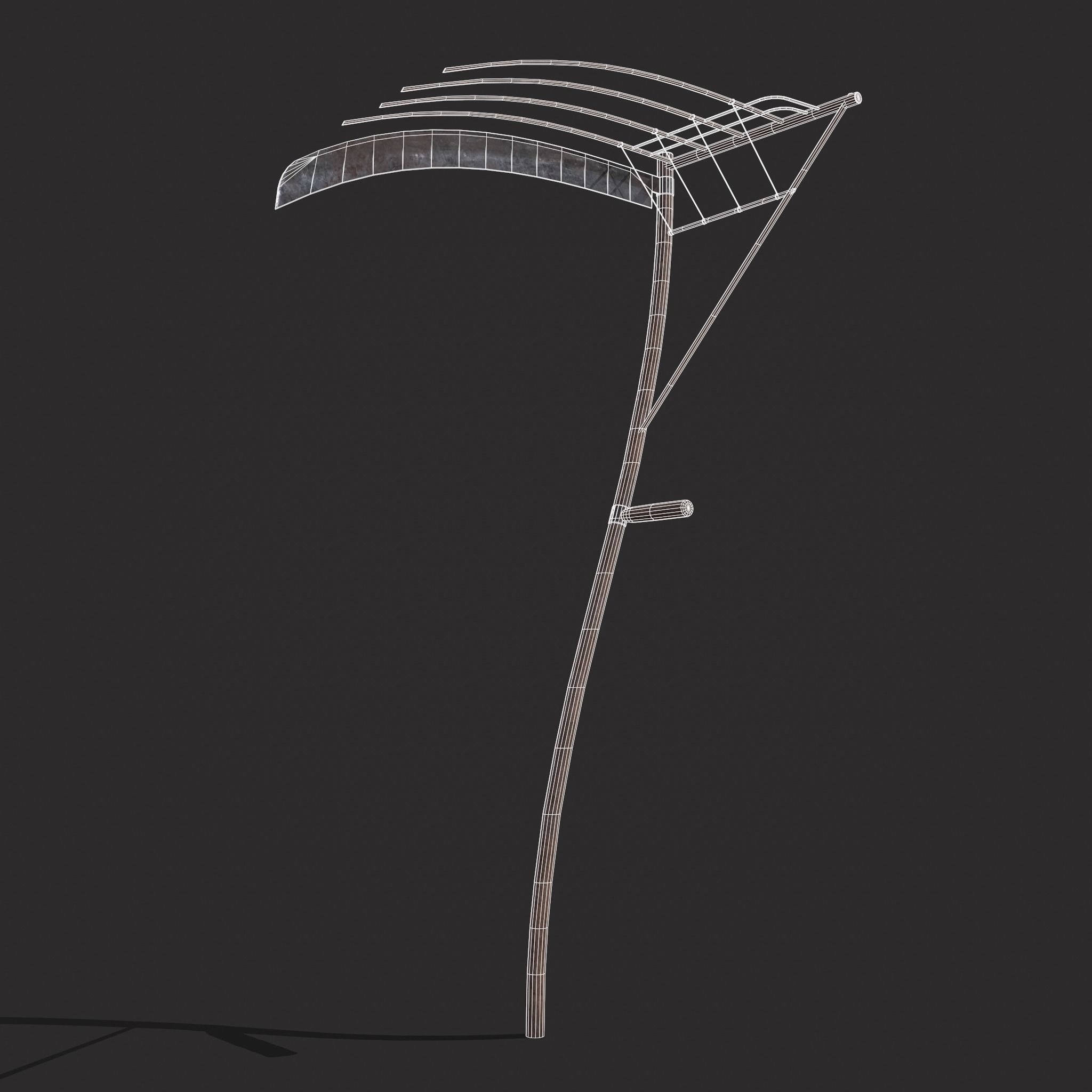 Cradle Scythe  Low-poly 3D model_2