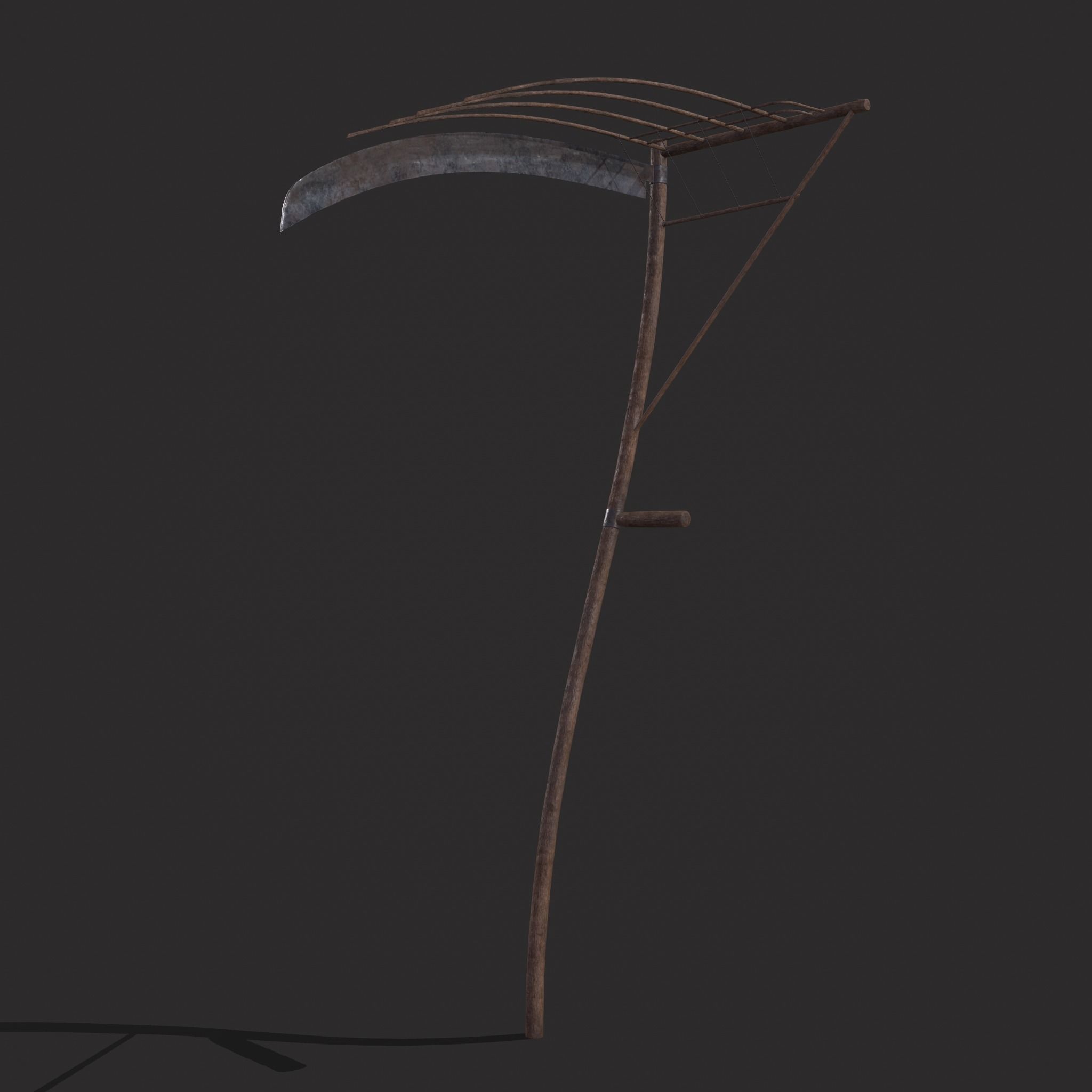Cradle Scythe  Low-poly 3D model_19