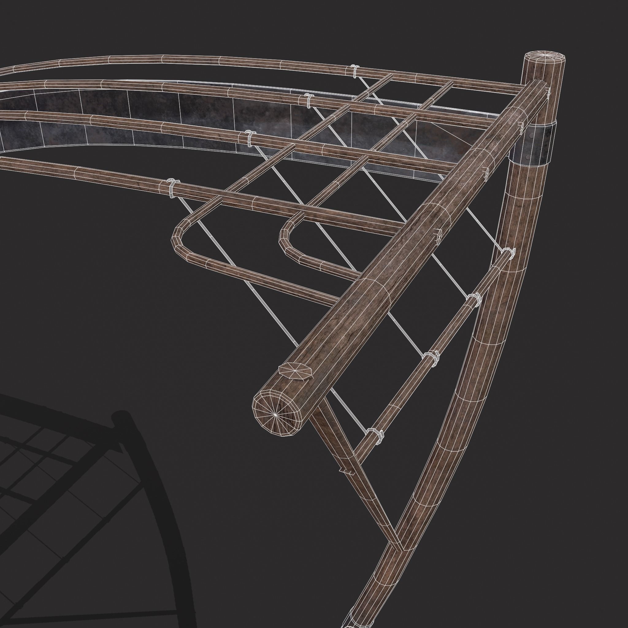 Cradle Scythe  Low-poly 3D model_12