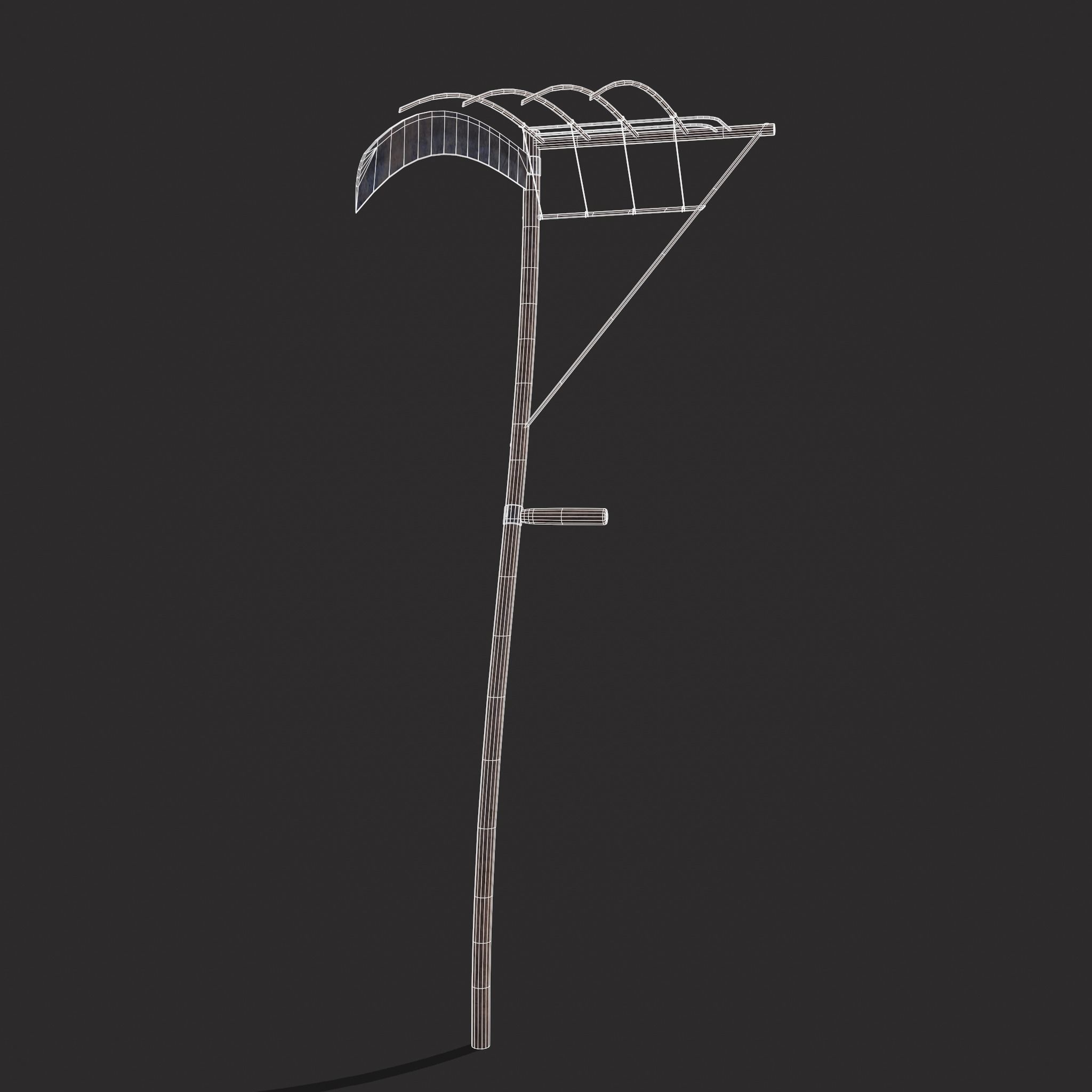 Cradle Scythe  Low-poly 3D model_16