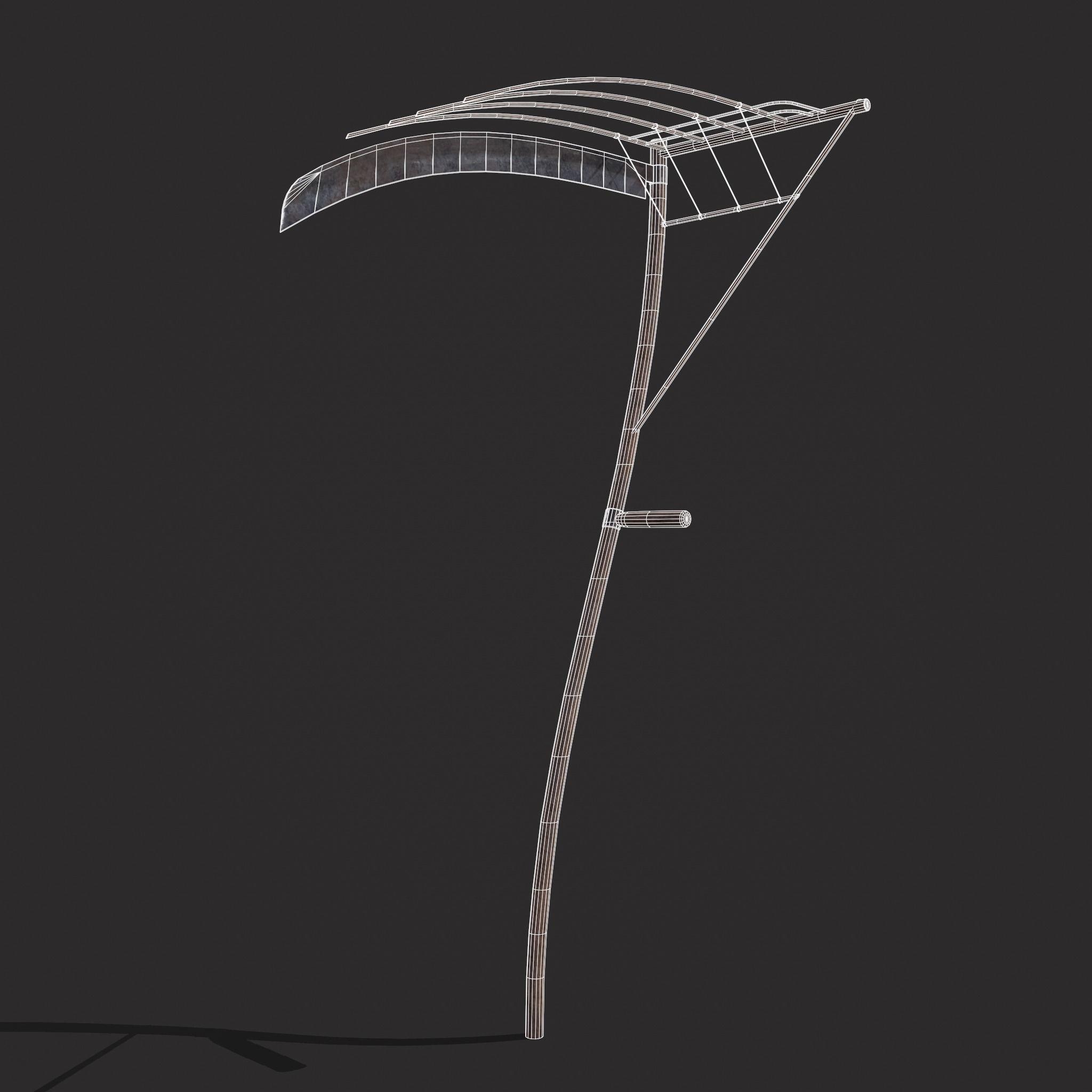 Cradle Scythe  Low-poly 3D model_20