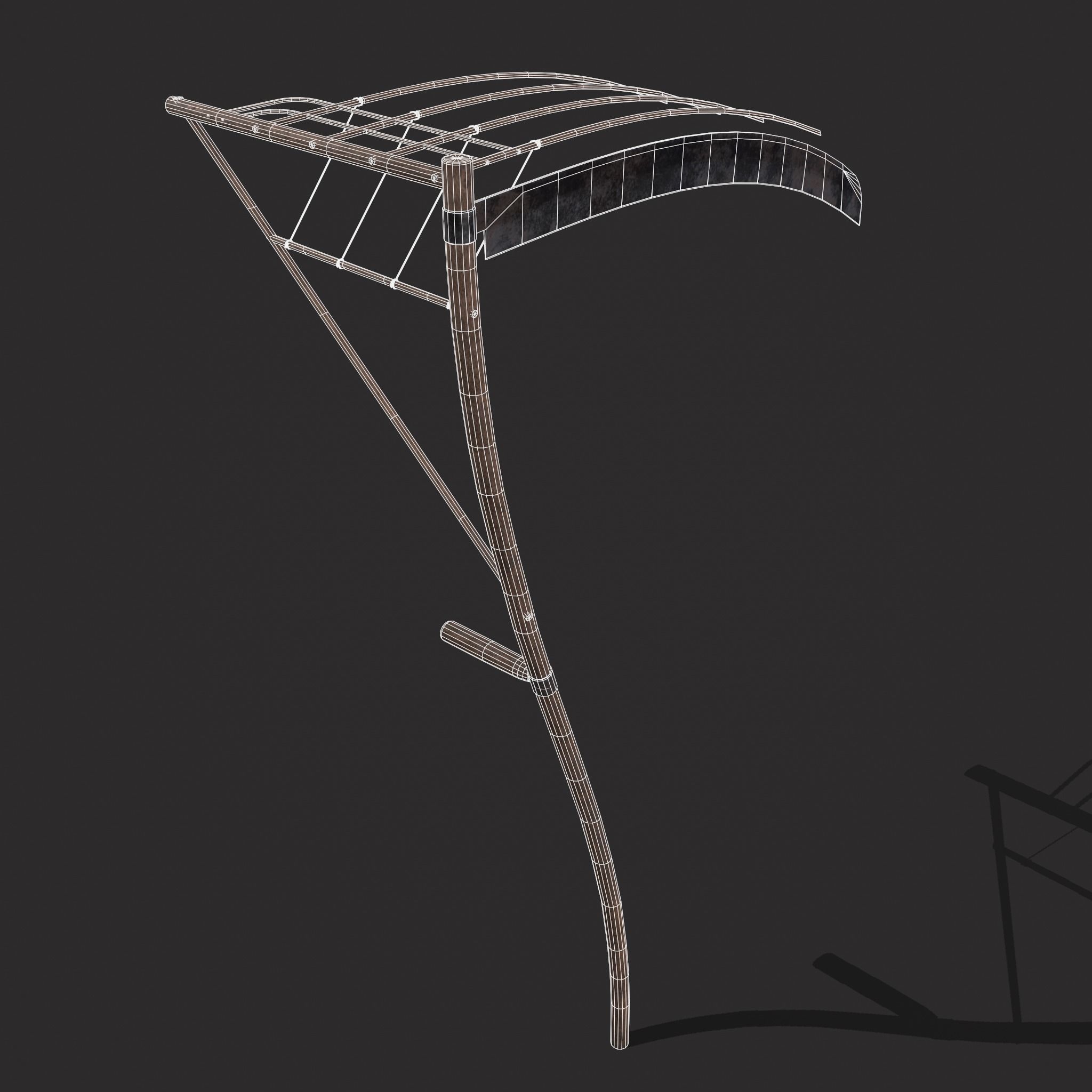 Cradle Scythe  Low-poly 3D model_6