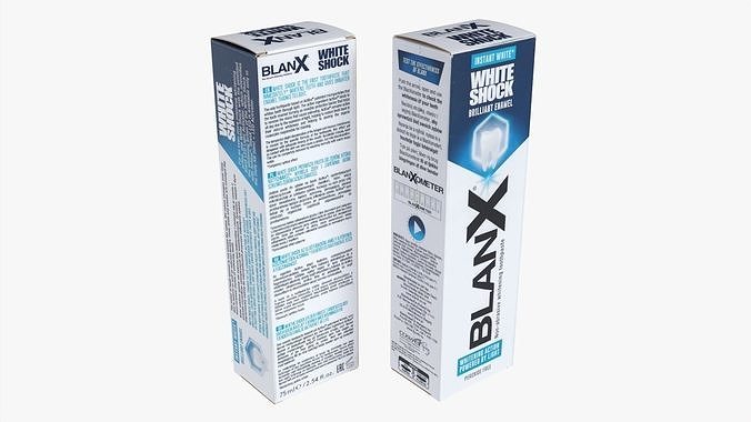 BlanX White Shock Toothpaste 3D model