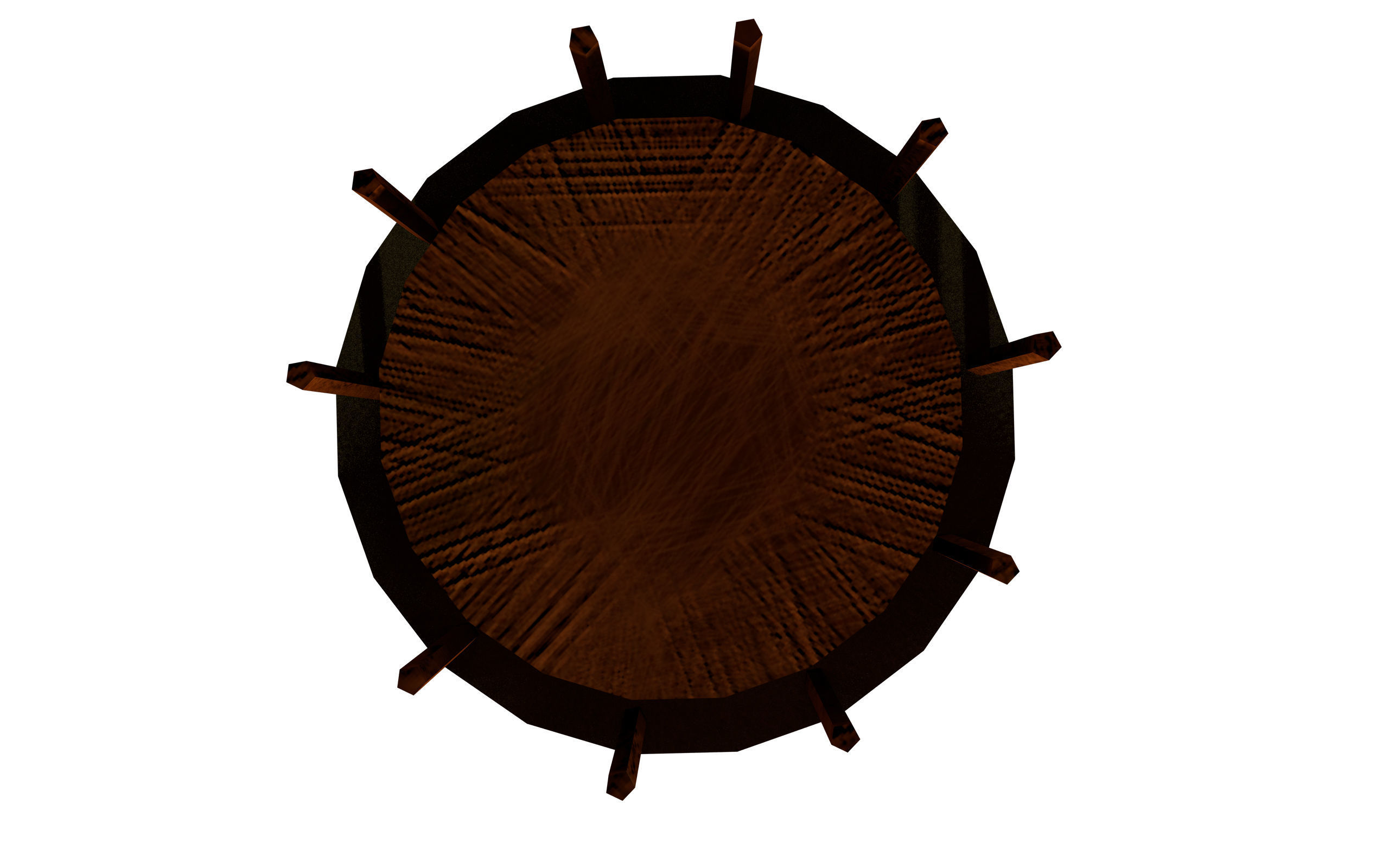 MUISCA HOUSE PRECOLOMBINO  INDIGENOUS 3D model_2