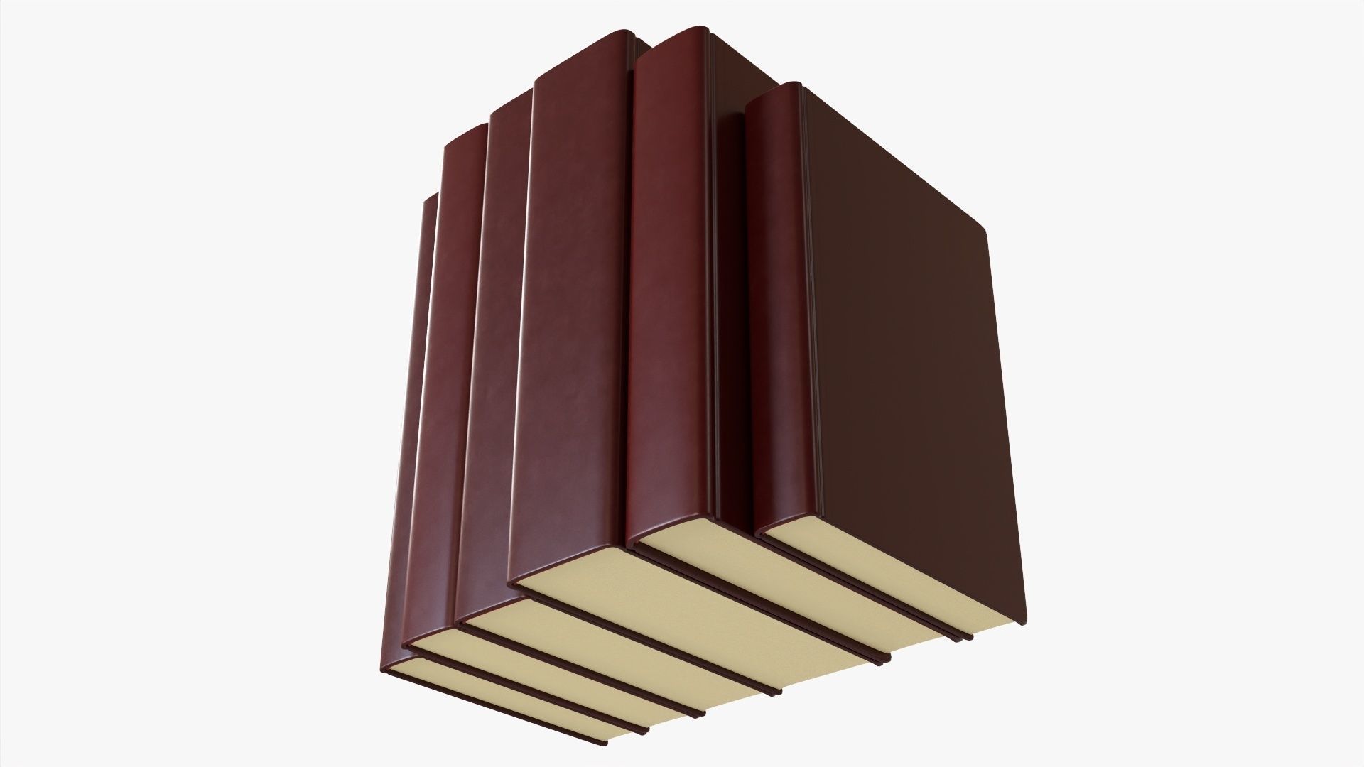 Book mockup set 01 3D model_2