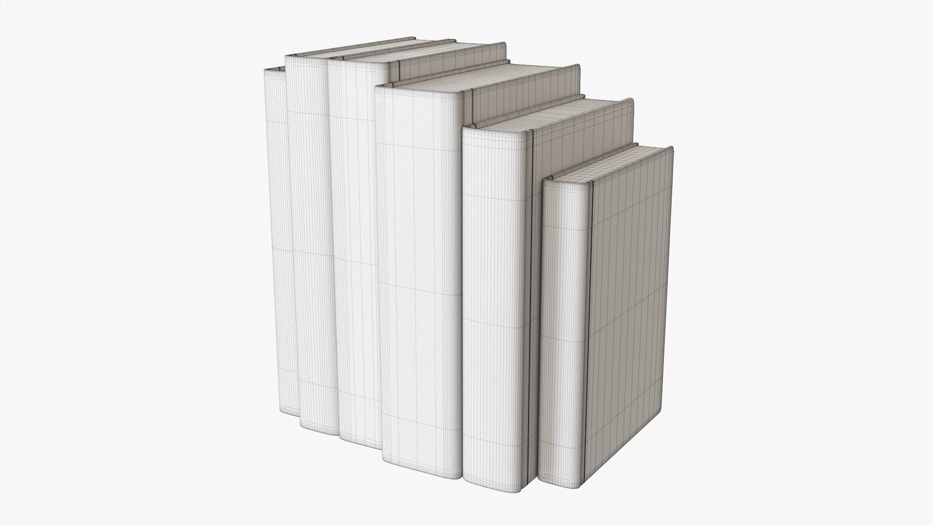 Book mockup set 01 3D model_5