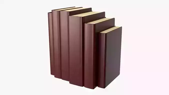 Book mockup set 01 3D model
