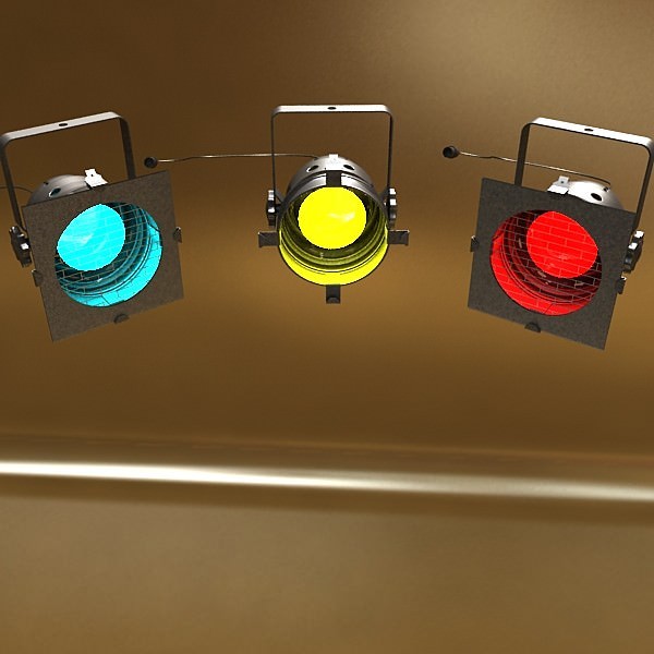 Spotlight Stage Light 04 3D model_5