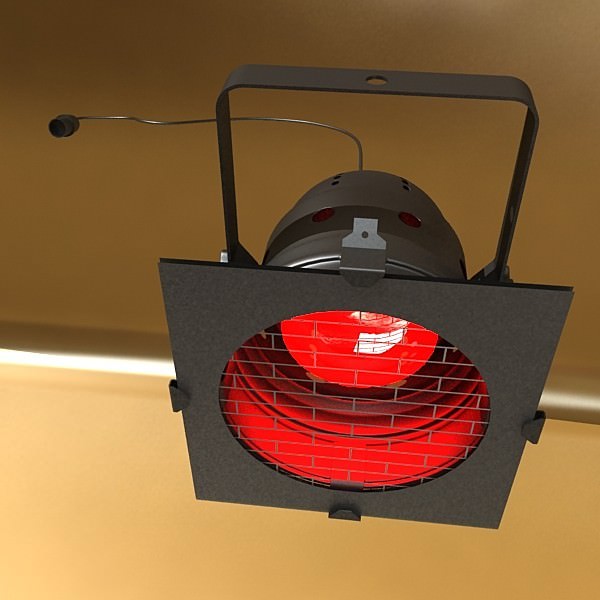 Spotlight Stage Light 04 3D model_1