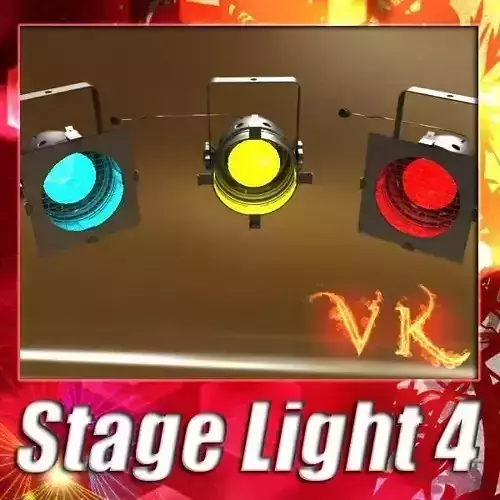 Spotlight Stage Light 04 3D model