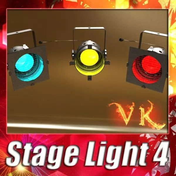Spotlight Stage Light 04 3D model_0