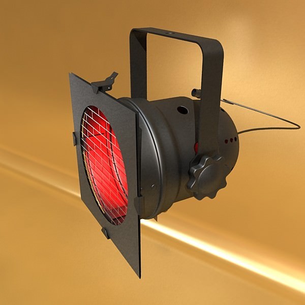 Spotlight Stage Light 04 3D model_2