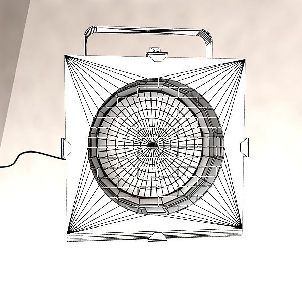 Spotlight Stage Light 04 3D model_9