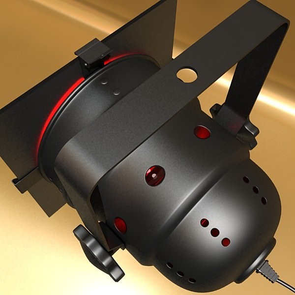 Spotlight Stage Light 04 3D model_4